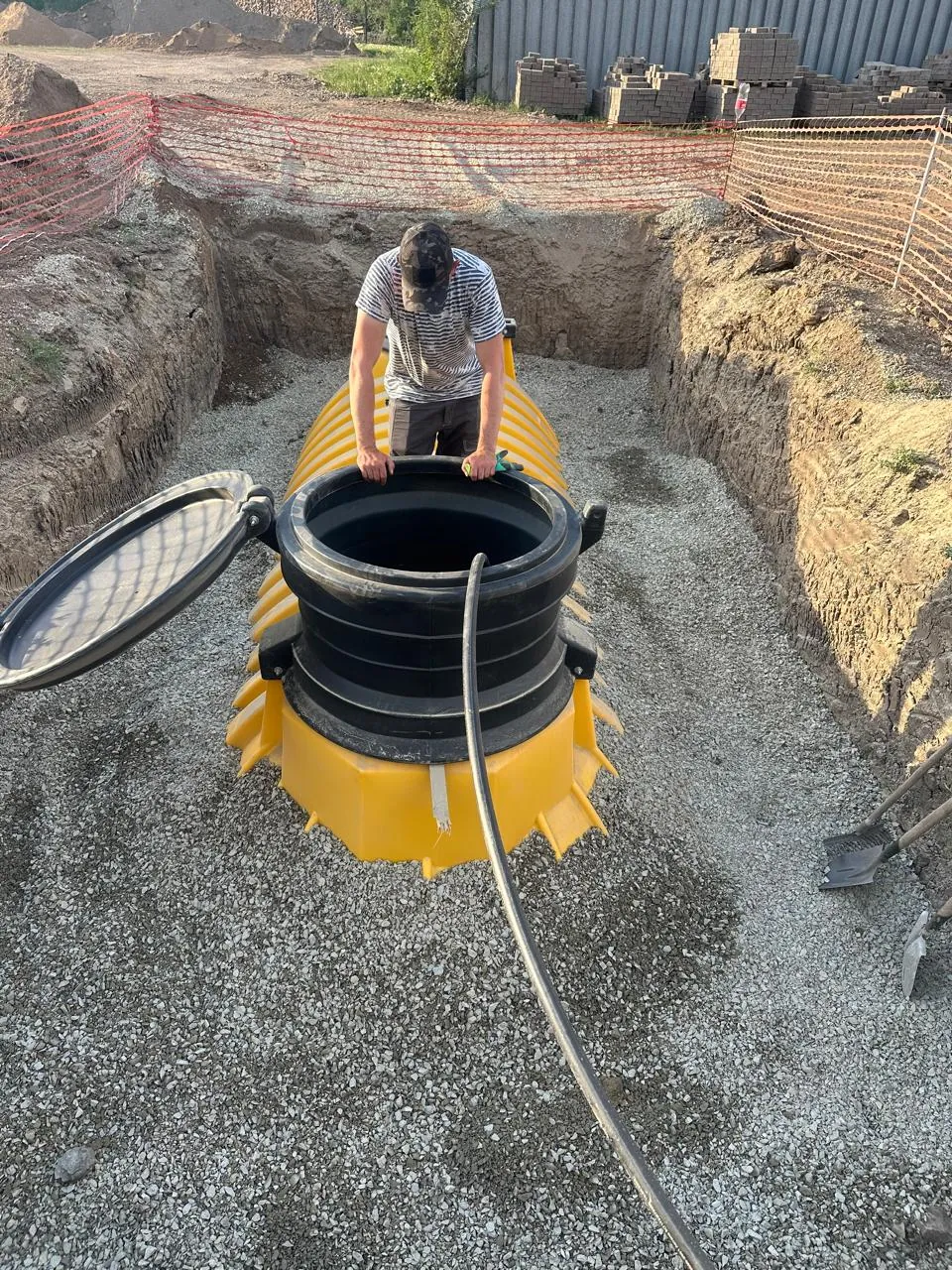 Установка в котлован